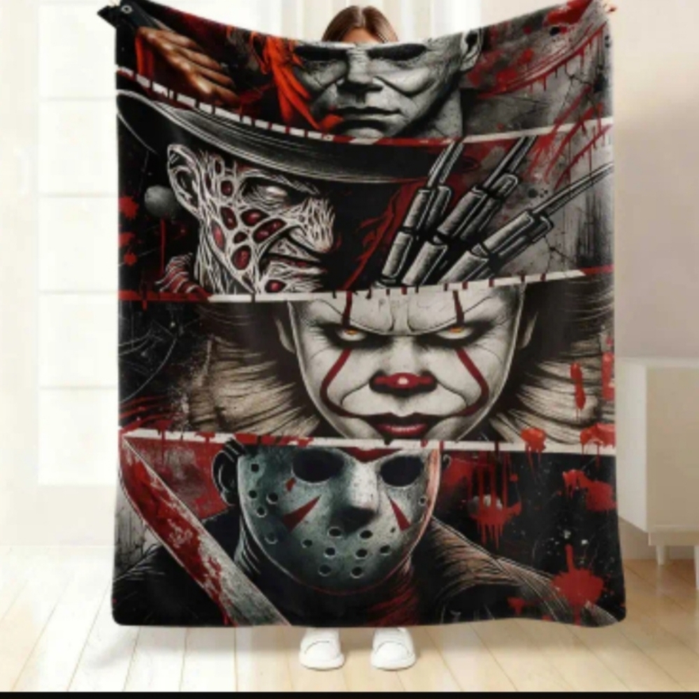 60"x80" Horror Movie Character Blanket